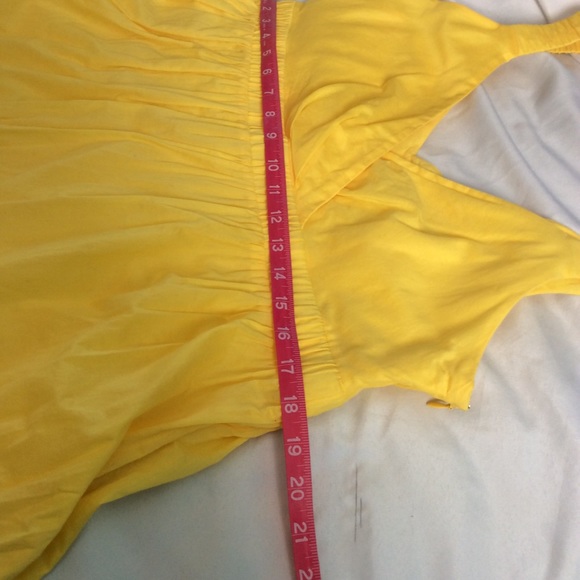 Calvin Klein Cute Bright Yellow Sundress Size 14 - Picture 10 of 12